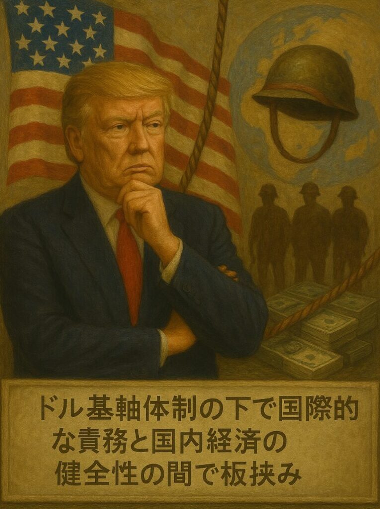 国際的な責務（準備通貨供給や安全保障提供）と国内経済の健全性との板挟み